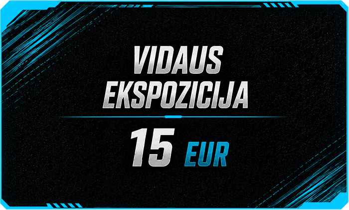 Vidaus ekspozicijos bilietas – 15 EUR