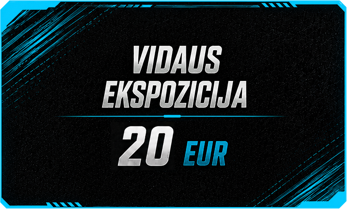 Vidaus ekspozicijos bilietas – 15 EUR